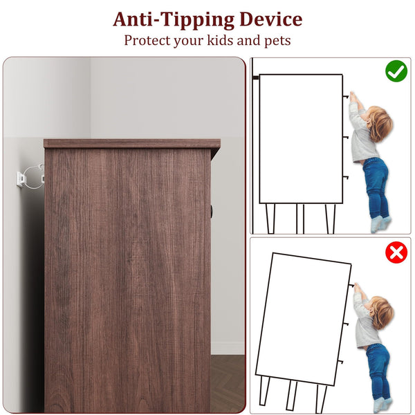 Perspectiva completa del tocador en uso