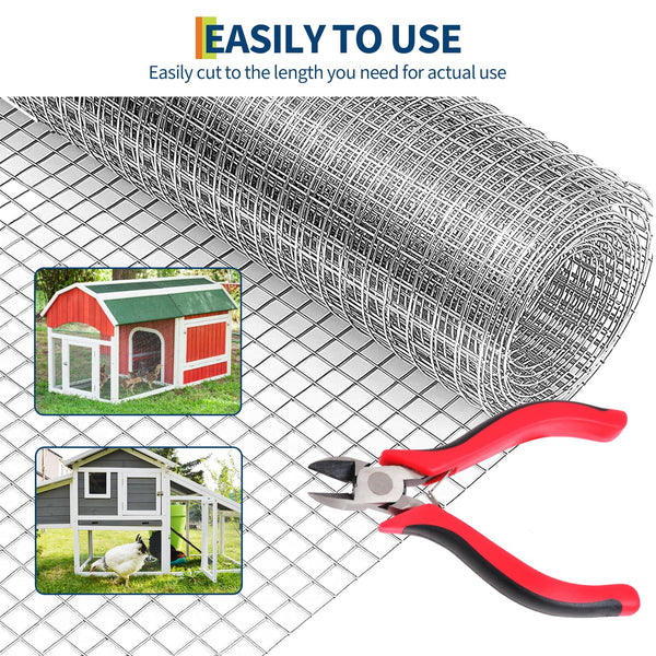 Malla en rollo fácil de instalar